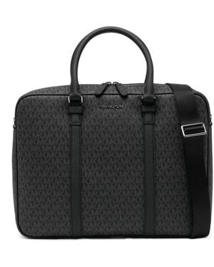 Michael Kors Hand Briefcase With Logo Hudson - Black