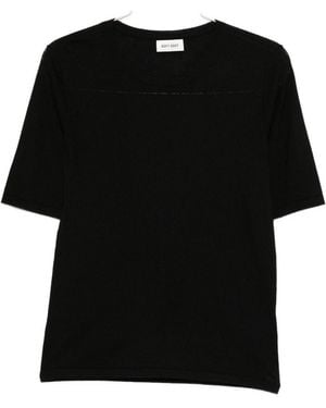 Soft Goat Cashmere Crewneck Jumper - Black