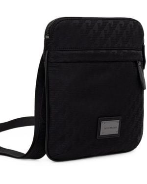 Emporio Armani Logo Crossbody Bag - Black
