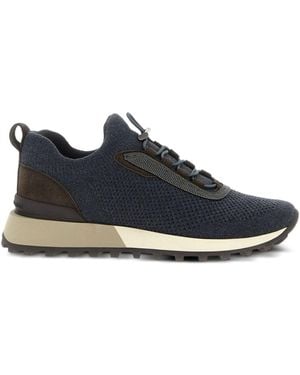 Brunello Cucinelli Wool Sneakers - Blue