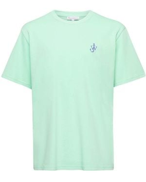 JW Anderson Jw Anderson T-Shirt With Embroidery - Green