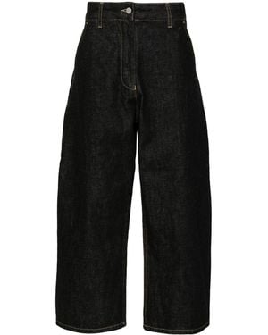 Studio Nicholson Cropped Denim Jeans - Black