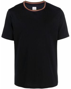 Paul Smith T-Shirt Stripe Rib - Black
