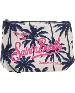 MC2 Saint Barth Pochette Aline Palms - White
