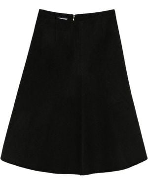 Susanne Bommer Wool Midi Skirt - Black
