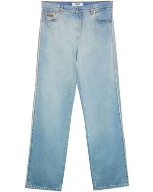 MSGM Wide Leg Jeans - Blue