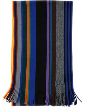 Paul Smith Twisted Stripe Scarf - Blue