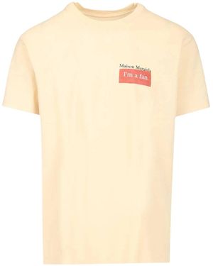 Maison Margiela Cotton T-Shirt - Natural