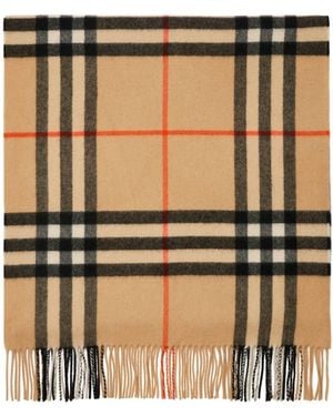 Burberry Check Print Scarf - Black