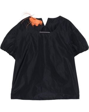 Susanne Bommer Baloon Sleeve Top - Black