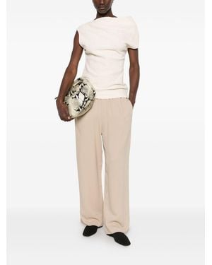 TOTEME Wide-Leg Trousers - Natural