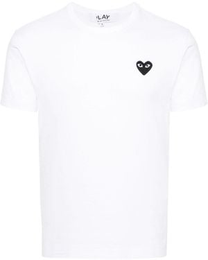 COMME DES GARÇONS PLAY T-Shirt Heart - Bianco