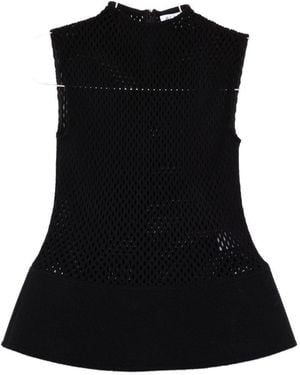 Alaïa Ruffled Top - Black