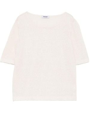Base London Linen And Cotton Blend Jumper - White