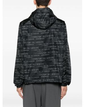 Emporio Armani Nylon Bomber Jacket - Black