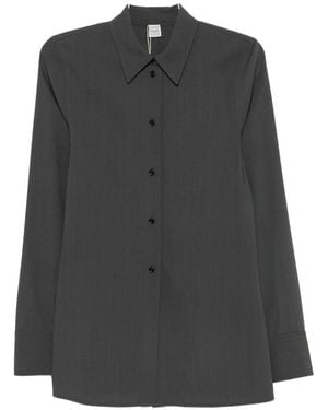 TOTEME Wool Blend Shirt - Grey