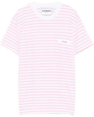 Iceberg Striped T-Shirt - Pink