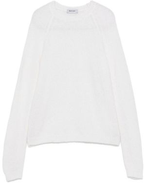 Base London Wool Crewneck Jumper - White