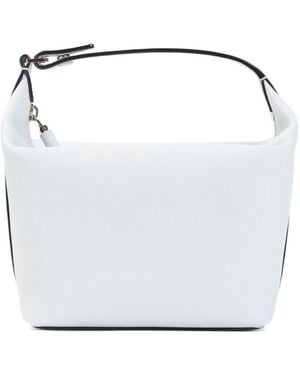 Valextra Mochi Leather Pouch - White