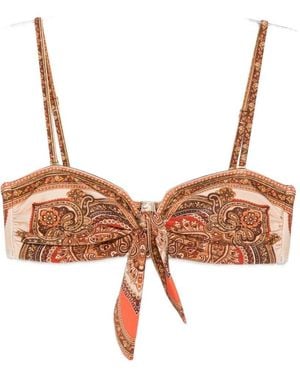 Zimmermann Mahon Bikini Top - Brown