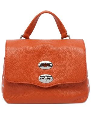 Zanellato Postina Daily Baby Leather Handbag - Orange
