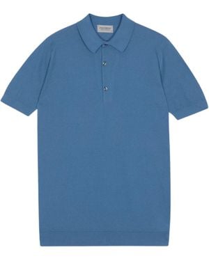 John Smedley Poloroth - Blue