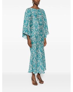 Gianluca Capannolo Robbie Silk Dress - Blue