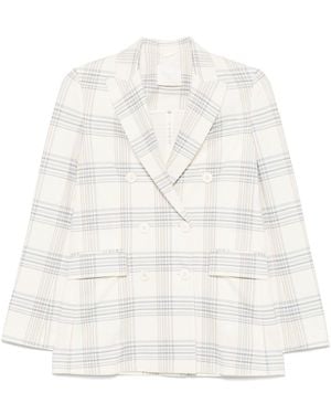Circolo 1901 Cotton Double-Breasted Jacket - White
