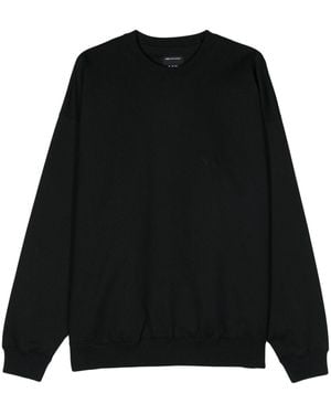 Y-3 Logo Cotton Sweatshirt - Black