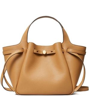 Tory Burch Romy Leather Tote Bag - Metallic