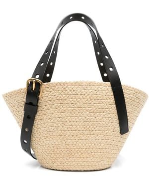 Loewe Punched-Holes Tote Bag - Natural