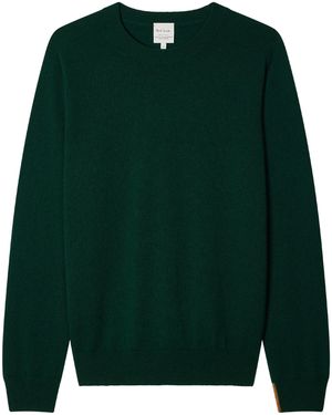 Paul Smith 100% Cashmere Crewneck Jumper For - Green