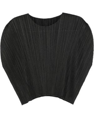 Pleats Please Issey Miyake Pleated Top - Black