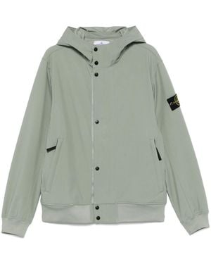 Stone Island Giacca Con Cappuccio - Verde