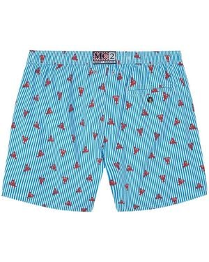 Mc2 Saint Barth Printed Swim-Shorts - Blue