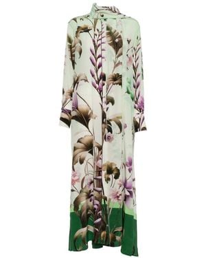 F.R.S For Restless Sleepers Printed Silk Dress - White