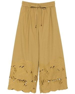 Zimmermann Mahon Cotton Trousers - Yellow