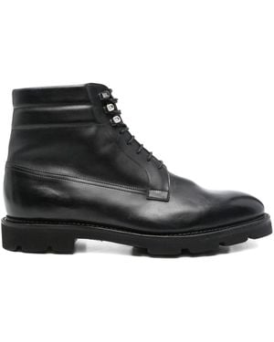 John Lobb Alder Leather Boots - Black