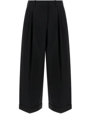 The Row Lior Wool Trousers - Black