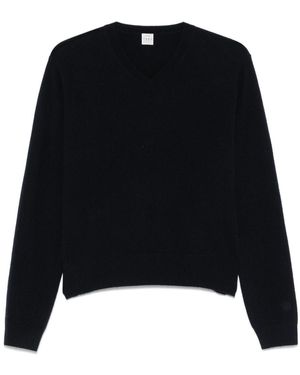 TOTEME Maglia Scollo V - Nero