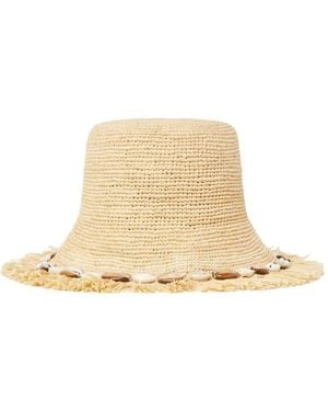 Alanui Chasing The Shadows Rafia Hat - Natural