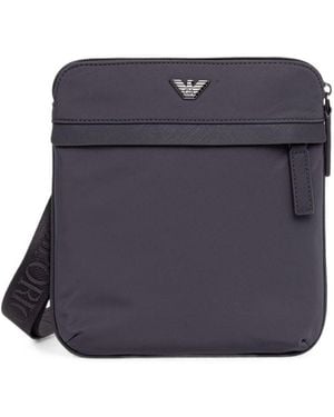 Emporio Armani Logo Crossbody Bag - Blue