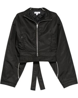 Alaïa Nylon Bomber Jacket - Black