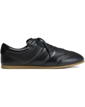 Lemaire Leather Trainers - Black