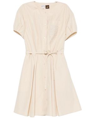 Loewe Cotton Short Dress - Natural