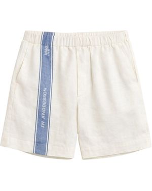 JW Anderson Shorts With Contrasting Detail - White