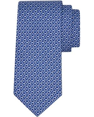 Ferragamo Cravatta Chapeau Di - Blu
