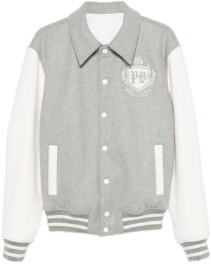 Balmain Jacket With Wool Buttons - Grey
