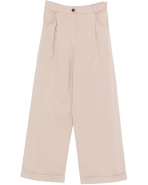 Brunello Cucinelli Cotton Trousers - White