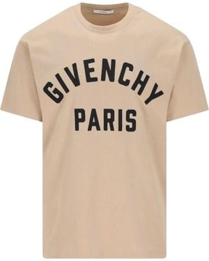 Givenchy Cotton T-Shirt - Natural